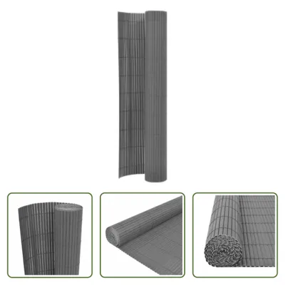 Zdjęcie produktu dla Płot ogrodowy Living Store dwustronny 110x400 cm szary