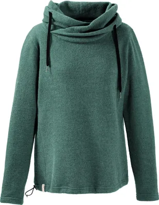 Produktbild von Mufflon Mu-Kusa Pullover W50 mit Oversize-Kapuze, wasserabweisend, schilf, Größe M