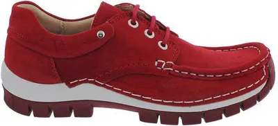 Produktbild von Wolky Halbschuh Fly 0470111-570, Antique Nubukleder, Rot, Fußbett zum Wechseln 43