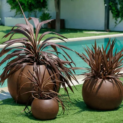 Image de Elzusha - Pot rond et robuste pour l'extérieur