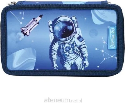 Obrázek produktu pro Herlitz TriCase Cosmic Explorer, 31 kusů, Modrá, Tmavě modrá, Polyester, Polyvinylchlorid (PVC), 190 mm, 70 mm, 115 mm