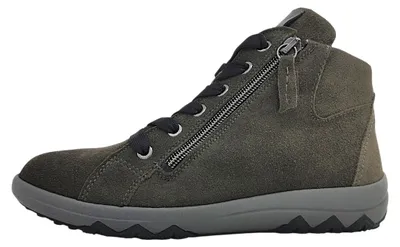 Immagine prodotto di Scarpe da trekking da donna Waldläufer modello H-Teresa, stivaletti stringati, colore grigio, ideali per il tempo libero