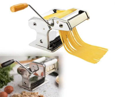 Produktbild von LIVOO Nudelmaschine Ravioli Pasta Edelstahl Pastamaschine 9 Einstellungen MEN41