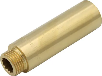 Produktbild von Messing Fitting Hahnverlängerung 1/2 Zoll x 80 mm DN15