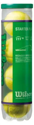 Image de Wilson - Balles de tennis « Starter Play »  Lot de 4 PP2484 (taille unique) (jaune)