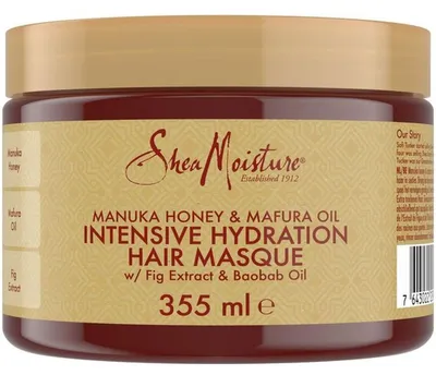 Produktbild von Shea Moisture - Intensivmaske mit Manuka und Mafuraöl - 355 ml, KI-generiertes Bild