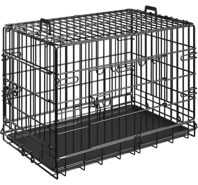 Produktbild von tectake® Hundekäfig-Gitterbox Luna klappbar, mit 2 Tragegriffen abgerundete Ecken