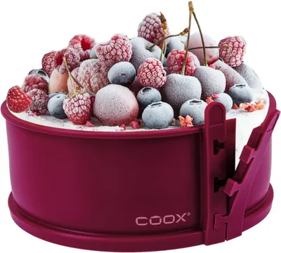 Produktbild von Springform 18 cm, dunkelrot, Porzellanboden, für Kuchen