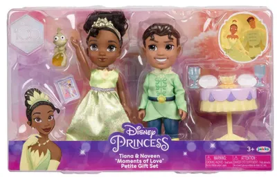 Produktbild von Jakks Pacific Disney Naveen Tiana Und Die Froschpuppe 15 Cm Rosa  Kinder Rosa One Size