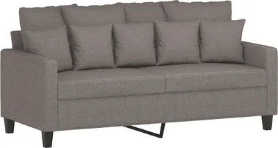 Produktbild von vidaXL 2-Sitzer-Sofa Taupe 140 cm Stoff