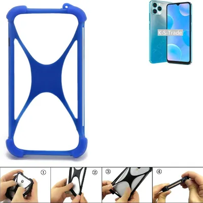 Produktbild von K-S-Trade Handy Hülle kompatibel mit Blackview A95 Silikon Schutzhülle Cover Case Bumper Silikoncase TPU Softcase Schutz Hülle Smartphone