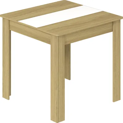 Productafbeelding van VCM eettafel, houten keukentafel H. 75 x B. 80 x D. 80 cm, compacte eettafel voor keuken & eetkamer, tafel Disalo