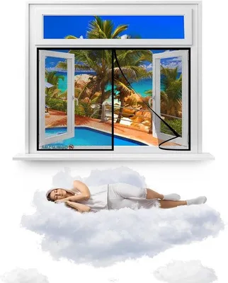 Produktbild von Famanu Fliegengittertür 205 x 145 cm - Schwarz