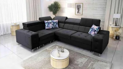 Produktbild von Ecksofa Molly II mit Schlaffunktion und Bettzeugbehältern hat einen beweglichen Einsatz und einen USB-Anschlus
