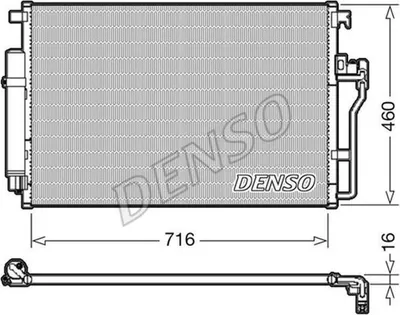 Produktbild von DENSO DCN17008 Kondensator Klimaanlage Klimakondensator passend für MERCEDES-BENZ SPRINTER 3,5-t Kasten (906) +Trockner
