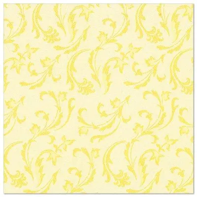 Produktbild von Servietten "ROYAL Collection" 1/4-Falz 40 cm x 40 cm gelb "Damascato"
