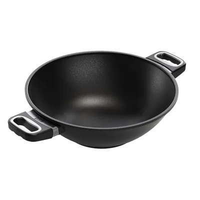 Zdjęcie produktu dla Patelnia głęboka WOK z dwoma uchwytami, 32 cm, INDUKCJA
