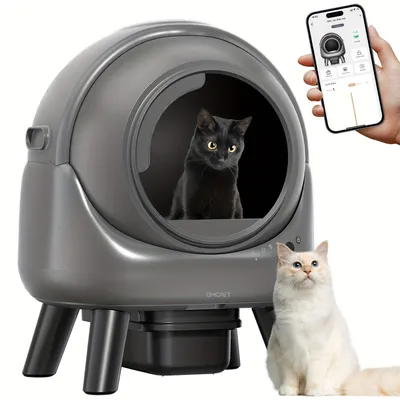 Produktbild von Automatische Katzentoilette - Selbstreinigungstoilette für Katzen - Elektrische Katzentoilette - Katzentoilette mit App-Steuerung