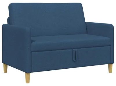 Obrázok produktu pre vidaXL Pohovka s úložným priestorom, modrá, 122 x 78 x 87 cm, polyester