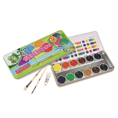 Produktbild von JOLLY SUPERTABS Wasserfarbkasten 12 Farben