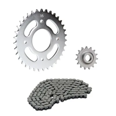 Obrázek produktu pro Řetězová sada 3-dílná stříbrná 15/35 zubů pro Hercules K50 RE RX SE SL SX