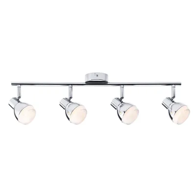 Zdjęcie produktu dla Reflektor LED 4x4,6 W, chromowany, 230 V, z tworzywa sztucznego