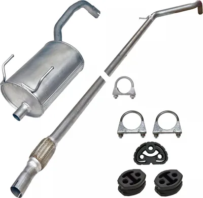 Produktbild von Ferroz Ersatz für Fiat Panda 169 Auspuff Mittelrohr+Endtopf 1.1, 1.2 ab 2003