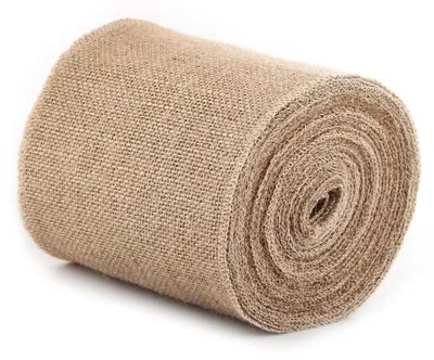 Imagen del producto de Cinta de yute - Yute natural - Cinta rústica - Decoraciones - Manualidades - 15 cm