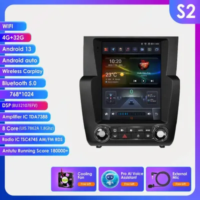Obrázek produktu pro 2Din Android autorádio – Multimediální systém – GPS navigace – Autorádio s funkcí Carplay – Autorádio