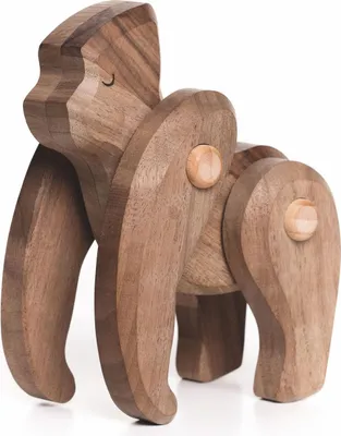 Produktbild von Bajo Holzspielzeug Gorilla - langlebiges und sicheres Kinderspielzeug
