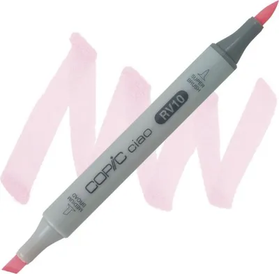 Image de Marqueur à alcool COPIC Ciao double-face Pinceau & Ciseau, RV10 Rose pâle
