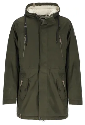 Produktbild von Blue Wave Herren Funktionsparka Jacke Kuddel - Parka Winterjacke Outdoorjacke Funktionsjacke in Oliv Größe 4XL