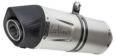Produktbild von Leovince Lv One Evo Yamaha Mt-125/xsr 125/yzf-r 125 21-22 Ref:14365ek Stainless Steel&carbon Homologiertes Vollliniensystem Silber Homologated Silber Homologated