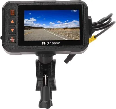 Obrázok produktu pre 3-palcový rýchlomer na motorku, 1080p kamery, vodotesný, G-senzor, parkovací asistent