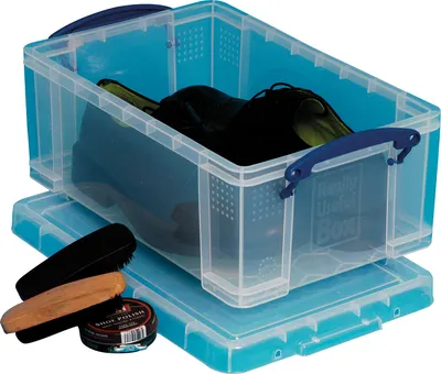 Produktbild von Really Useful Boxes 5060024801736, Aufbewahrungsbox, Transparent, Rechteckig, Kunststoff, Einfarbig, Drinnen