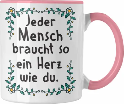 Produktbild von Trendation - Danke Tasse Geschenk Erzieherin Tasse Lustig Dankeschön Pflegerin Kaffeetasse Spruch (Rosa)