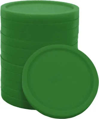 Immagine prodotto di Carrello spesa in plastica vuoto CombiCraft misura moneta € 1 Verde - 100 pezzi