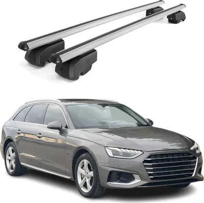 Produktbild von Dachträger Grundtäger für Audi A4 B9 Avant 2016-2025 75kg Aluminium Silber 2 tlg