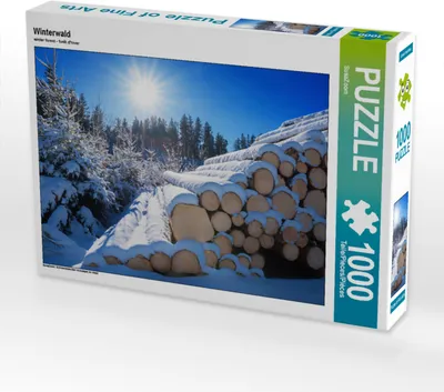 Produktbild von CALVENDO Puzzle Winterwald | 1000 Teile Lege-Größe 64x48cm Foto-Puzzle für glückliche Stunden