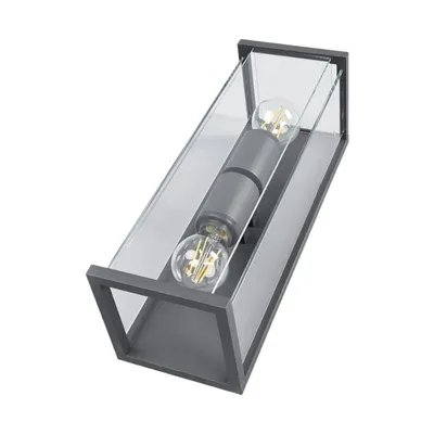 Produktbild von Lucande Außenwandleuchte Annalea, 40 cm, 2-flg., IP54