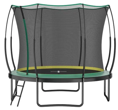 Image de Trampoline de sécurité sans ressorts ni coutures, Ø 366 cm, trampoline de jardin avec filet de sécurité, sûr et stable pour les enfants en extérieur