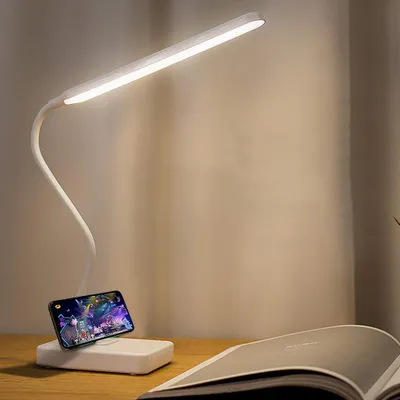 Wiederaufladbare Schreibtischlampe, Touch-Dimmer, 3 LED-Modi, 45 cm