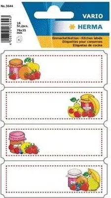 Produktbild von HERMA - Etiket 3644 Küchenobstsortiment | 10 Stück