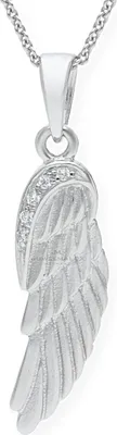 Produktbild von Kettenanhänger Silber 925 Zirkonia Flügel JL10-02-0695 JuwelmaLux