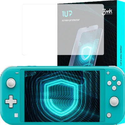 Produktbild von 3mk Display Schutzfolie 1UP für Nintendo Switch Lite 2019  transparent Gaming (3 Stück)