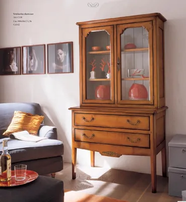 Image de Vitrine salle à manger buffet bois armoires meubles salon buffet verre armoire