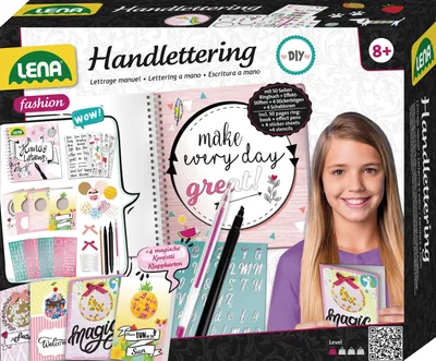 Produktbild von Handlettering, groß, Faltschachtel