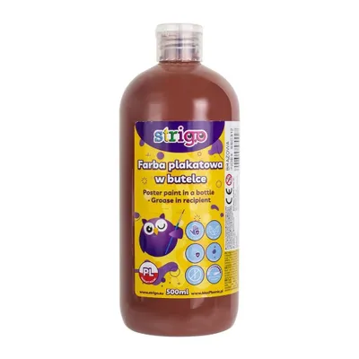 Productafbeelding van Strigo, bruine posterkleur, fles van 500 ml