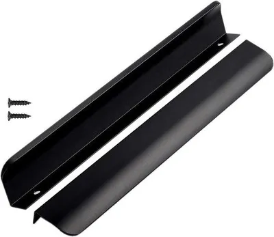 Produktbild von Famanu Schrankgriffe 6 Stück Schwarz Unsichtbare Zuggriffe 300mm