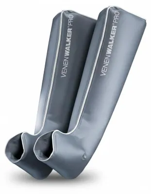 Produktbild von VENENWALKER PRO2 Beinmanschetten Kurz, Lymphdrainage Beine, 70cm, Grau